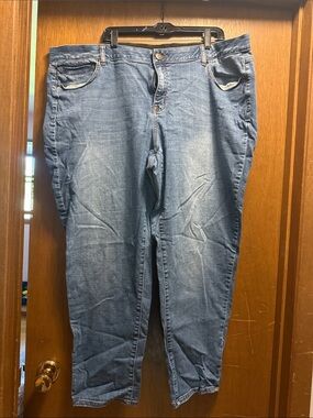 Lane Bryant Straight Leg Women's Denim Jeans - Light Blue Wash